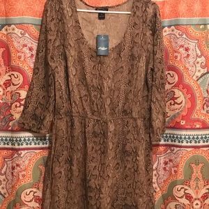 Lucky Brand Snakepeint Dress NWT